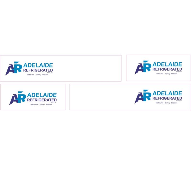 1:50 Scale Jays Custom B-Double Trailer Decals - Adelaide Refrigerated