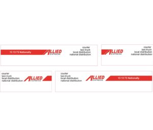 1:50 Scale Jays Custom B-Double Trailer Decals - Allied Express