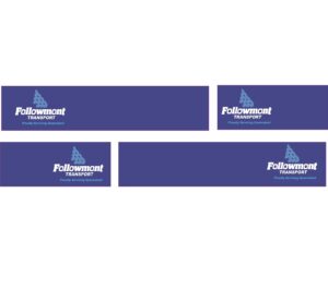 1:50 Scale Jays Custom B-Double Trailer Decals - Followmont Transport