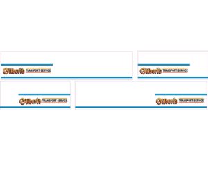1:50 Scale Jays Custom B-Double Trailer Decals - Gilbert's Transport Service