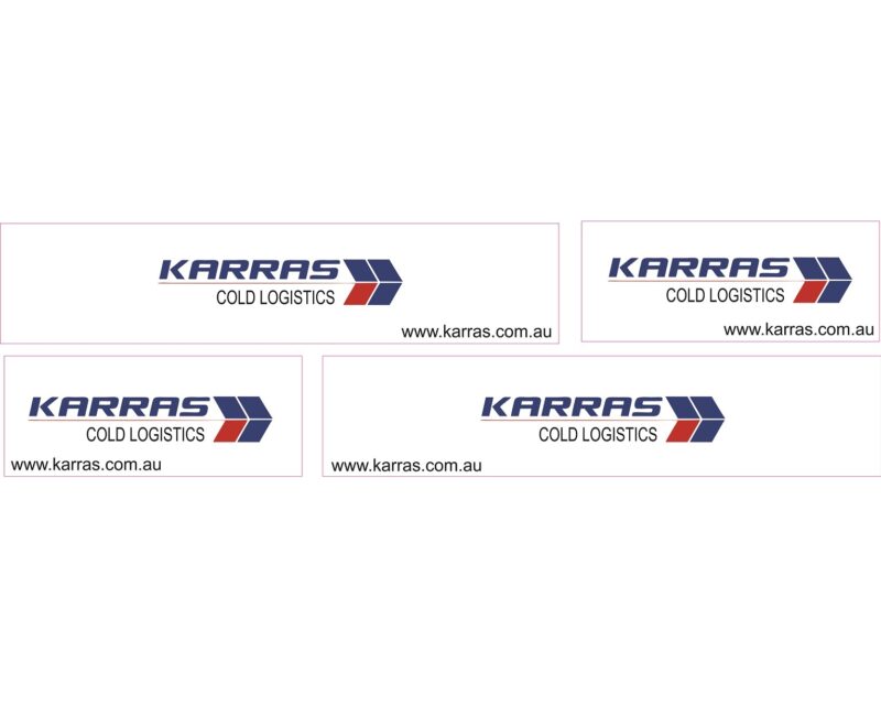 1:50 Scale Jays Custom B-Double Trailer Decals - Karras Cold Logistics