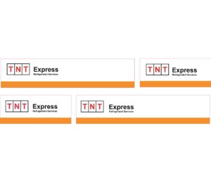 1:50 Scale Jays Custom B-Double Trailer Decals - TNT Express Refrigerated