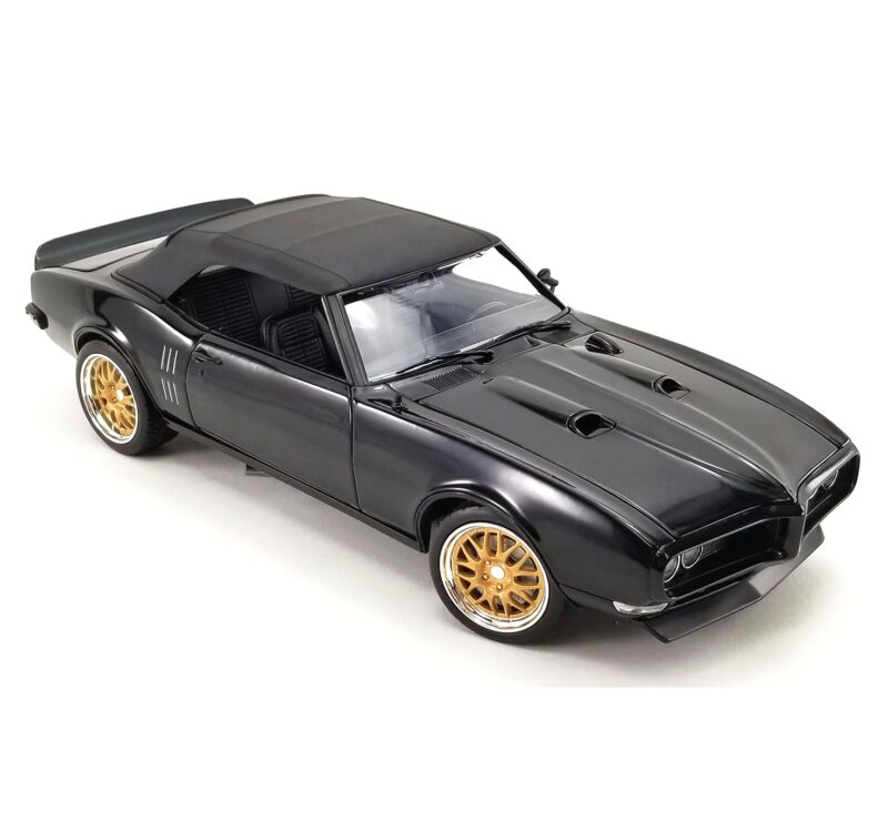 1:18 Scale 1968 Pontiac Firebird Convertible Restomod - Midnight Black
