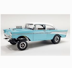 1:18 Scale 1957 Chevrolet Bel Air Gasser - Light Blue