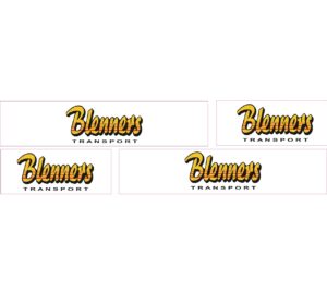 1:50 Scale Jays Custom B-Double Trailer Decals - Blenners Transport