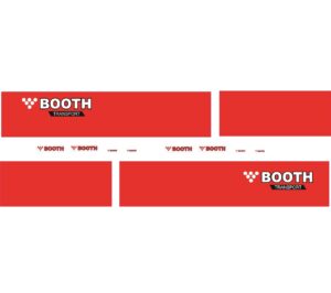 1:50 Scale Jays Custom B-Double Trailer Decals - Booth Transport