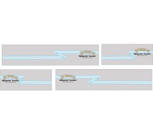 1:50 Scale Jays Custom B-Double Trailer Decals - Bobbins Refrigerated Transport