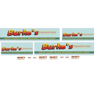 1:50 Scale Jays Custom B-Double Trailer Decals - Burke's Transport