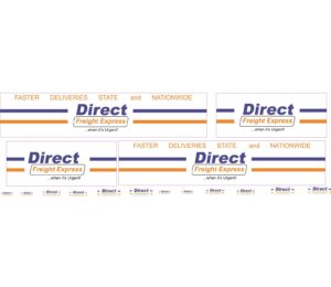 1:50 Scale Jays Custom B-Double Trailer Decals - Direct Freight Express