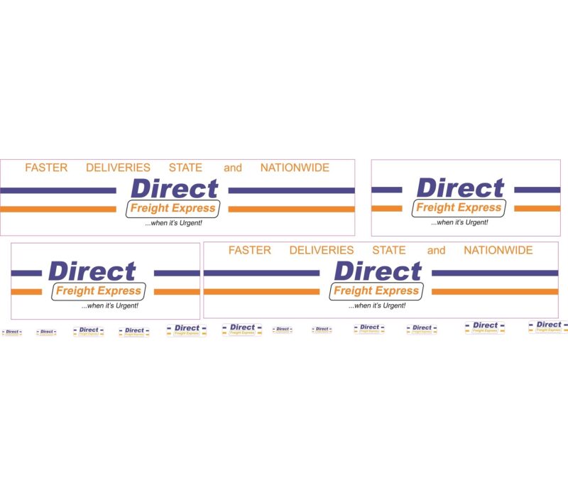 1:50 Scale Jays Custom B-Double Trailer Decals - Direct Freight Express