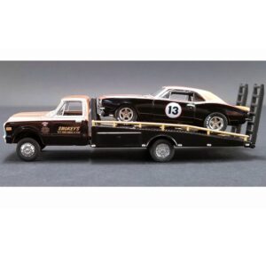 1:64 Scale Chevrolet C-30 Ramp Truck with 1967 Trans Am Camaro #13 Smokey Yunick