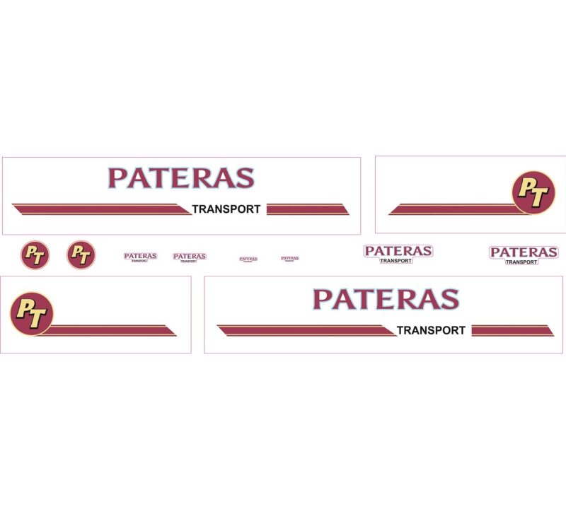 1:50 Scale Jays Custom B-Double Trailer Decals - Pateras Transport