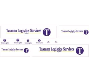 1:50 Scale Jays Custom B-Double Trailer Decals - Tasman Logistics Services