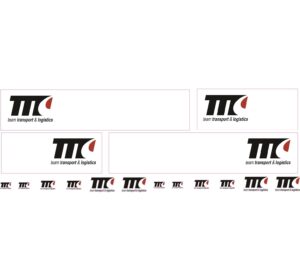1:50 Scale Jays Custom B-Double Trailer Decals - Team Transport and Logistics