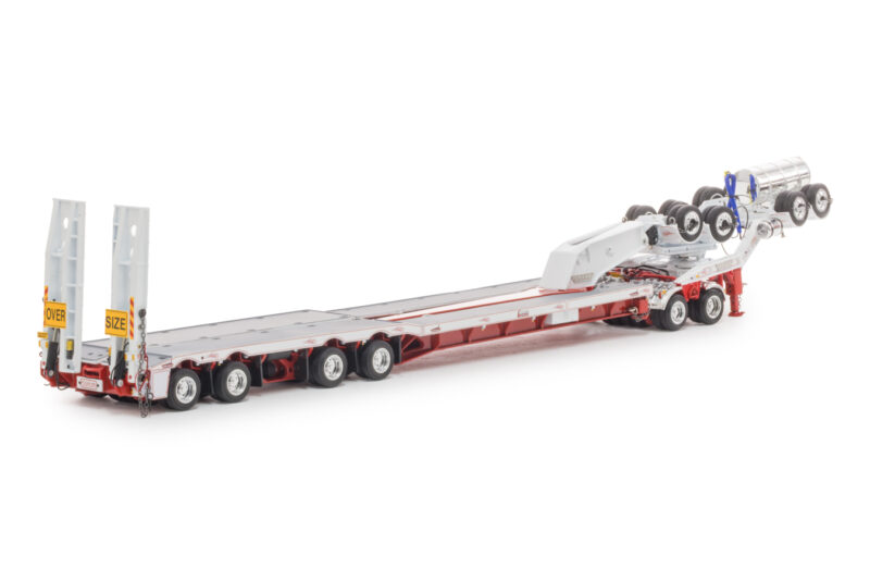 1:50 Scale Drake 4x8 Swingwing Drop Deck Trailer with Dolly - Bowers Heavy Haulage - Image 2