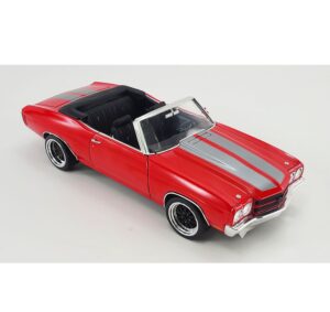 1:18 Scale 1970 Chevrolet Chevelle SS Convertible Restomod - Red