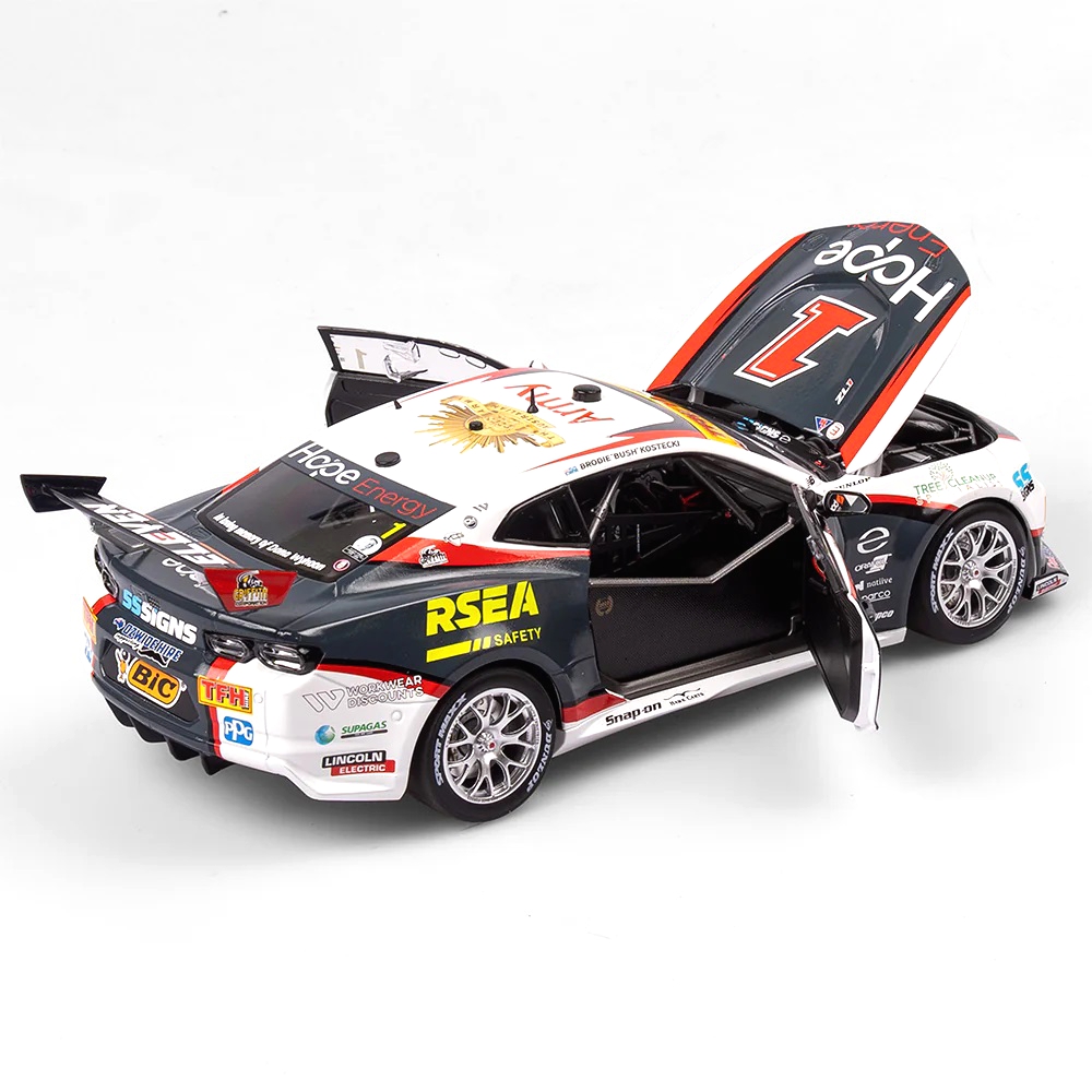 1:18 Scale Chevrolet Camaro ZL1 2024 Gold Coast 500 Race 22 Winner - #1 Brodie Kostecki - Image 2