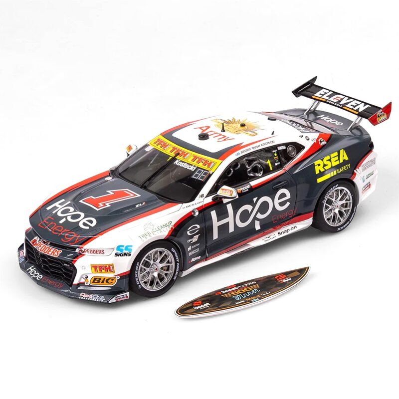 1:18 Scale Chevrolet Camaro ZL1 2024 Gold Coast 500 Race 22 Winner - #1 Brodie Kostecki