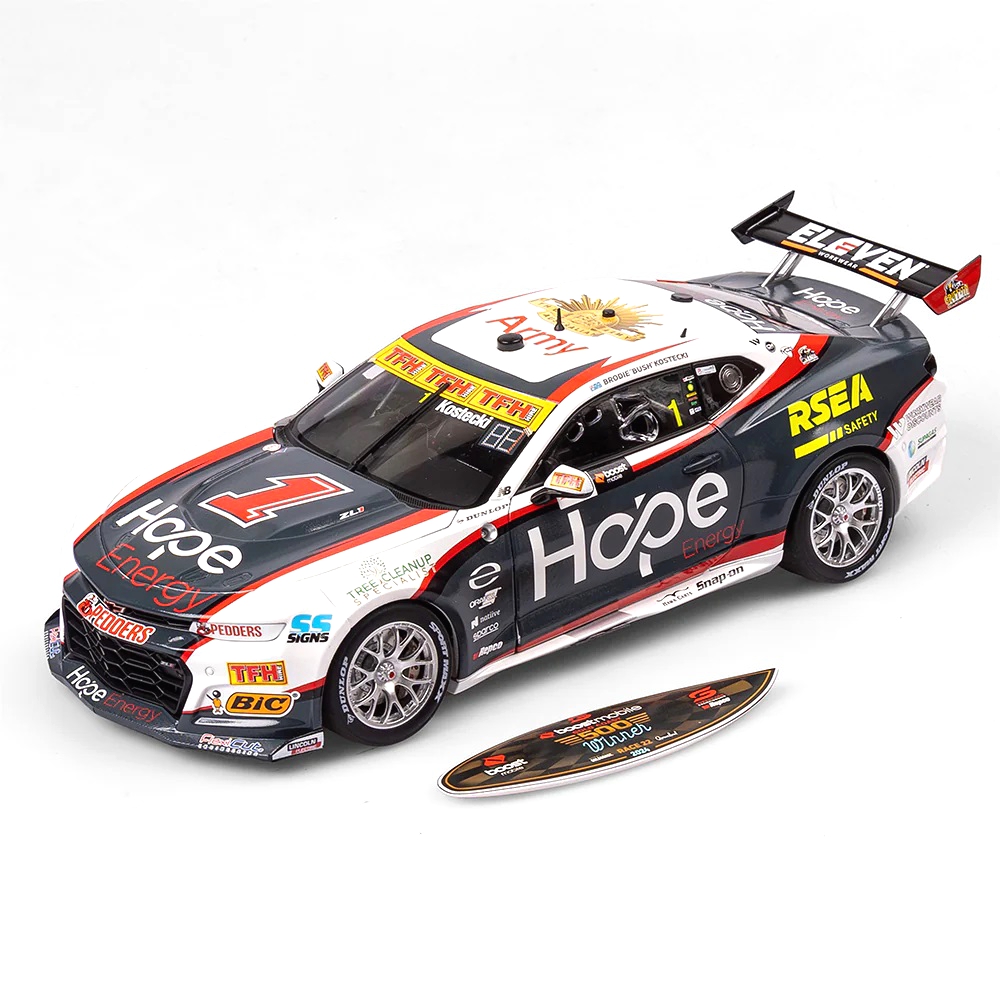 1:18 Scale Chevrolet Camaro ZL1 2024 Gold Coast 500 Race 22 Winner - #1 Brodie Kostecki