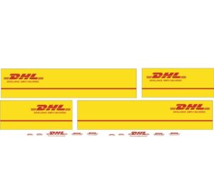 1:50 Scale Jays Custom B-Double Trailer Decals - DHL