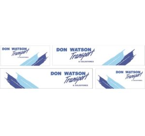 1:50 Scale Jays Custom B-Double Trailer Decals - Don Watson Transport