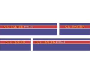 1:50 Scale Jays Custom B-Double Trailer Decals - K.S. Easter