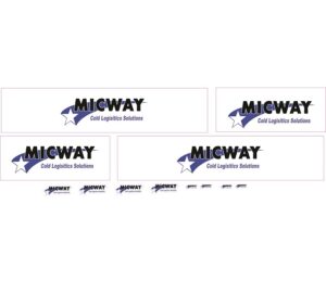 1:50 Scale Jays Custom B-Double Trailer Decals - Micway Cold Logistics