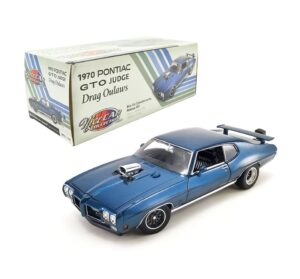1:18 Scale 1970 Pontiac GTO Judge - Blue - Drag Outlaws