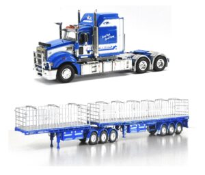 1:50 Scale Mack Super-Liner with B-Double Trailer Combo - Mainfreight