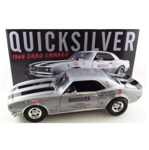 1 :18 Scale 1968 Chevrolet Z/28 Camaro Drag Car - Quicksilver