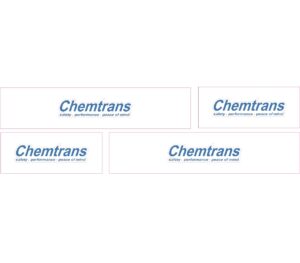 1:50 Scale Jays Custom B-Double Trailer Decals - Chemtrans Transport