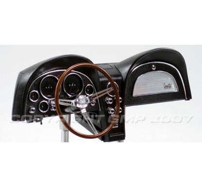 1:6 Scale 1967 Corvette Sting Ray Dashboard - Black