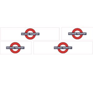 1:50 Scale Jays Custom B-Double Trailer Decals - Railroad Transport