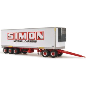 1:64 Scale Refrigerated Trailer with Dolly - Simon National Carriers