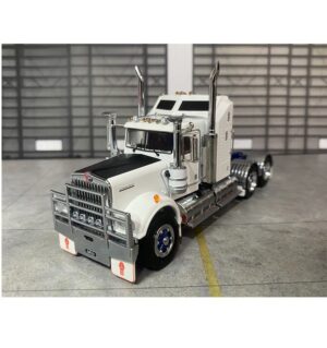 1:50 Scale Kenworth W900 Truck - White with Blue Chassis