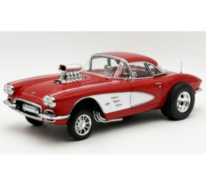 1:18 Scale 1961 Chevrolet Corvette Gasser - Roman Red and White