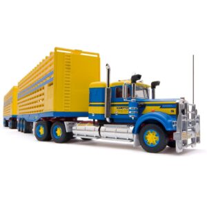 1:64 Scale Kenworth Livestock Road Train - Hampton Transport