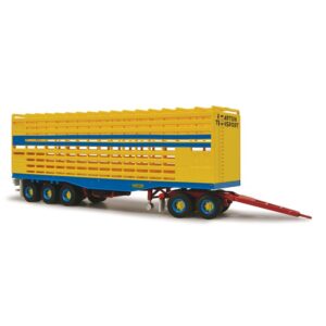1:64 Scale Livestock Trailer with Dolly - Hampton Transport