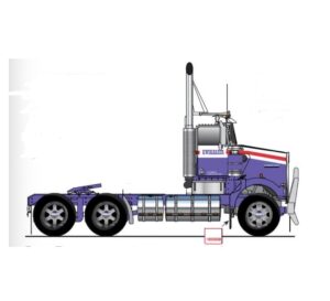 1:50 Scale Kenworth W900 SAR Day Cab Truck - KWIKASAIR Transport / May Delivery