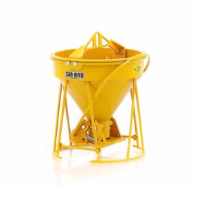 1:50 Scale Gar-Bro Lightweight Round Gate Concrete Bucket - Yellow