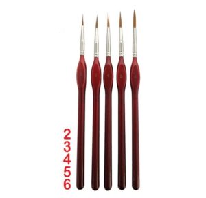 Paint Brush Set - 5 Piece - Sizes 2-3-4-5-6