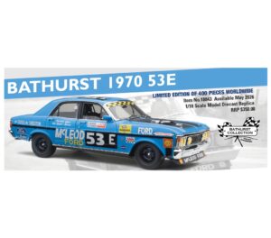 1:18 Scale Ford XW Falcon - 1970 Hardie-Ferodo 500 - #53E Goss and Skelton