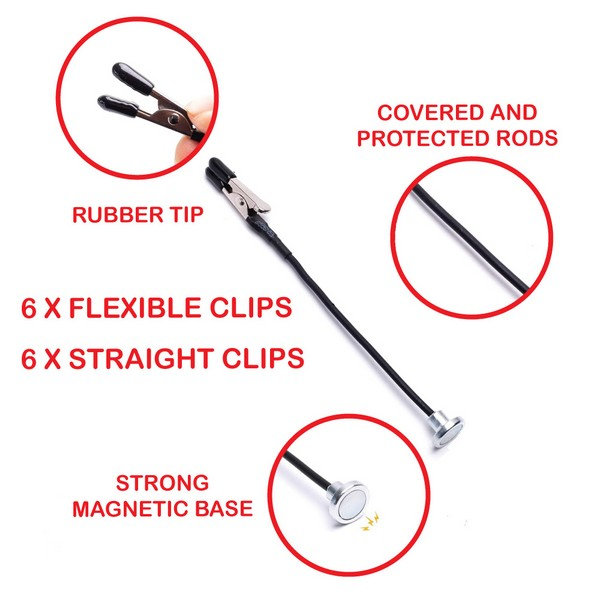 Magnetic Clip Set - Packet of 12 - Image 2