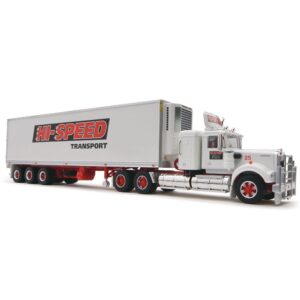 1:64 Scale Kenworth with Refrigerated Trailer - Hi-Speed Transport
