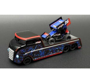 1:64 scale 2026 World of Outlaws Custom Hauler and Sprint Car