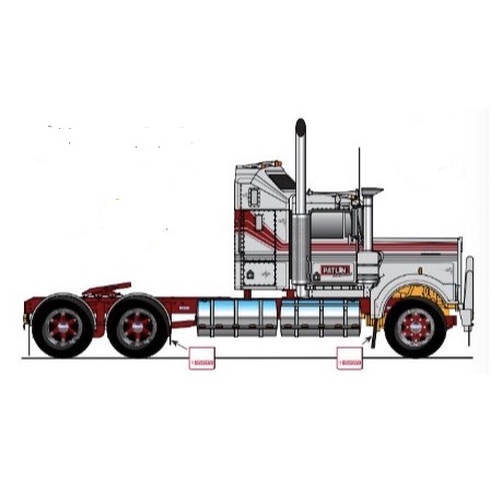 1:50 Scale Kenworth W900 Day Cab Truck - Patlin Transport
