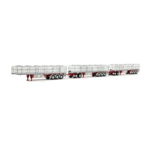 1:50 Scale Triple Road Train Trailer Set - Dawson's Haulage