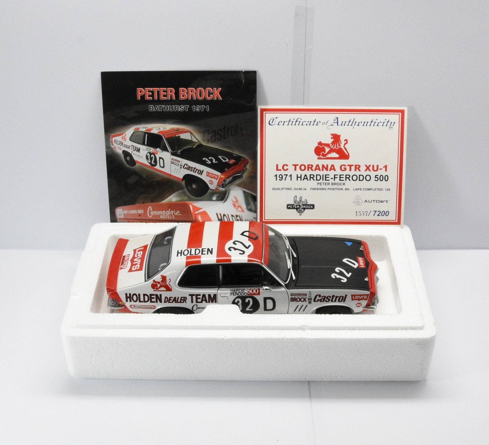 1:18 Scale Holden LC Torana - 1971 Hardie-Ferodo 500 - #32D Peter Brock - Image 2