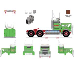 1:50 Scale Kenworth W900 Day Cab Truck - Uhlenberg Haulage Ltd