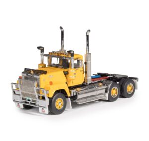 1:50 Scale Mack Super-Liner Day Cab Truck - Yellow with Black Chassis
